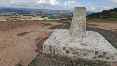 Telford and Wrekin Council Artwork at the summit of the Wrekin