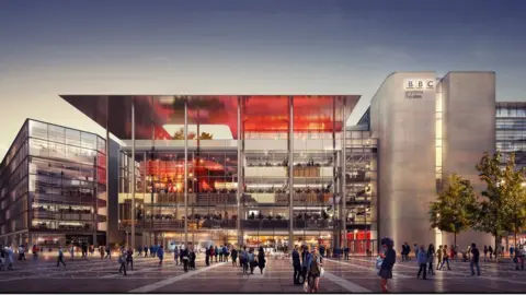 Image of new BBC Wales building in Central Square Cardiff