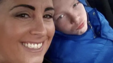 Family photo Lewis Mcdonough and his mum