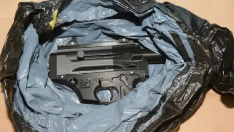 West Yorkshire Police 3D printed gun in bag