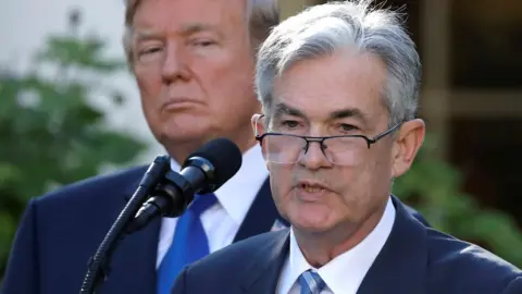 Reuters U.S. President Donald Trump looks on as Jerome Powell, his nominee to become chairman of the U.S. Federal Reserve, speaks at the White House in Washington, U.S., November 2, 2017