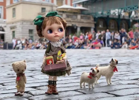 Eileen Lam A doll and Ted at Covent Garden