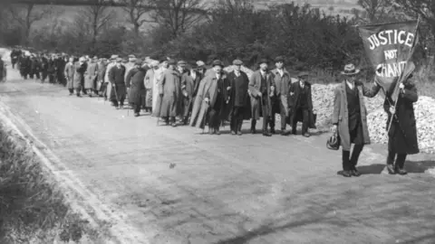 WCML Marchers on the road