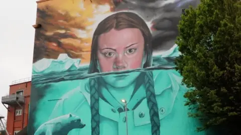 Greta Thunberg mural