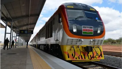 AFP Train on standard gauge railway