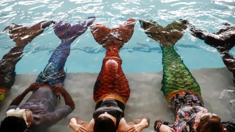 AFP Mermaid students at Merschool in Kayalami, South Africa - Friday 3 June 2022