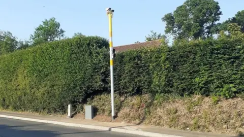 Vision Zero South West Speed camera in Exeter Road, Exmouth