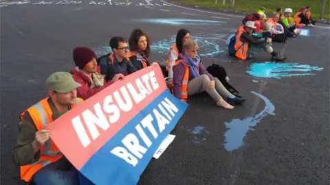 Insulate Britain Insulate Britain protest at J18 M25