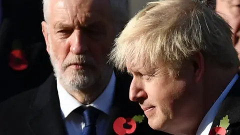 Getty Images Jeremy Corbyn and Boris Johnson