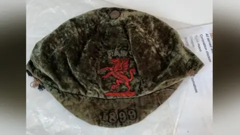 National Football Museum for Wales William Harrison's Wales cap from 1899