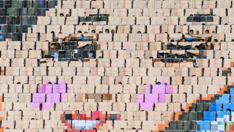 AFP/Getty Mass Games performance in Pyongyang