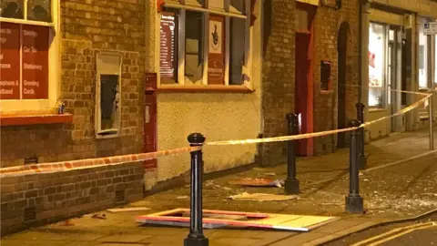 BBC Post office cordoned off