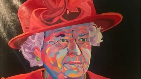 Painting of Queen Elizabeth II