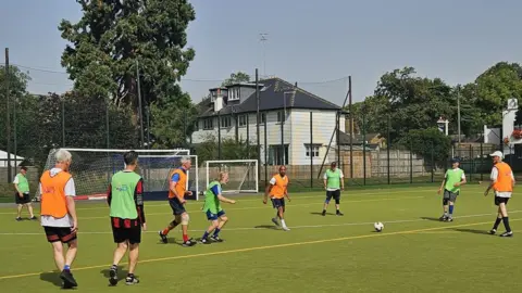 BBC Walking football players