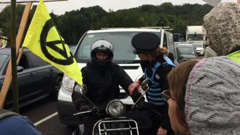 Extinction Rebellion protestors, Sheffield (September 2019)