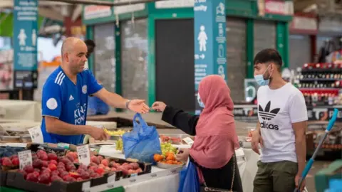 PA Media Leicester market 30 July 2020