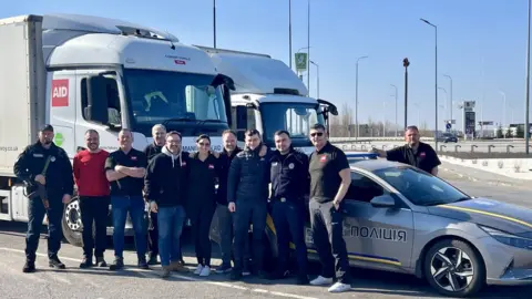 Yorkshire Aid Convoy Fourteen volunteers took seven trucks of aid to the war-torn country