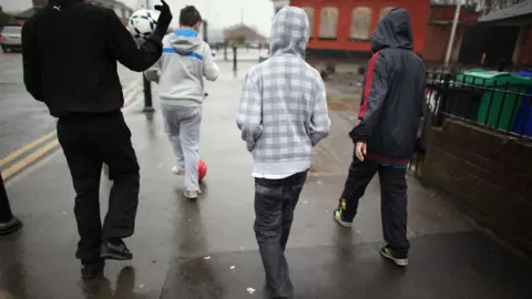 Getty Images Youths on street