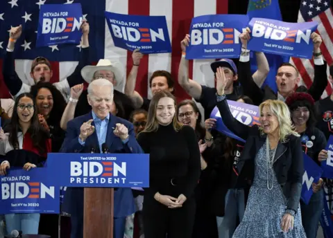 Getty Images Joe Biden on the campaign trail