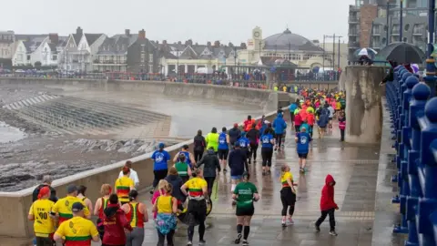 Getty Images Parkrun in Porthcawl August 2021