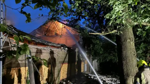 Nottinghamshire Fire and Rescue Service Bramcote fire