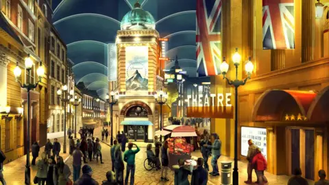 London Resort New concept art for the London Resort, set to open in Swanscombe in 2024