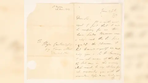 Chorley's of Cranham The letter written by Lord Byron