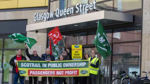 PA Media Queen street protest