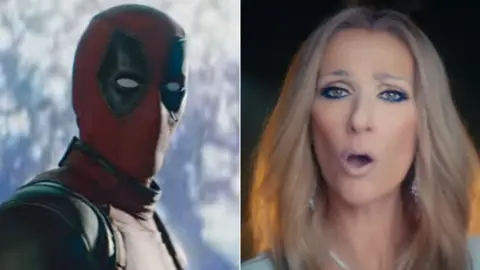 Marvel Deadpool and Celine Dion