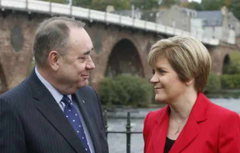 PA Nicola Sturgeon and Alex Salmond