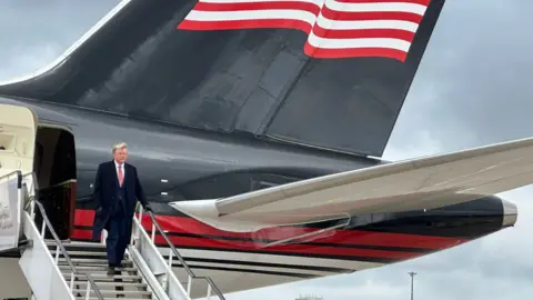 trump on steps