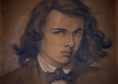 NAtional Portrait Gallery Self portrait by Dante Gabriel Rossetti