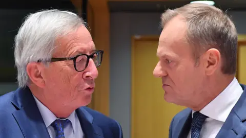 AFP EU's J-C Juncker (L) and Donald Tusk