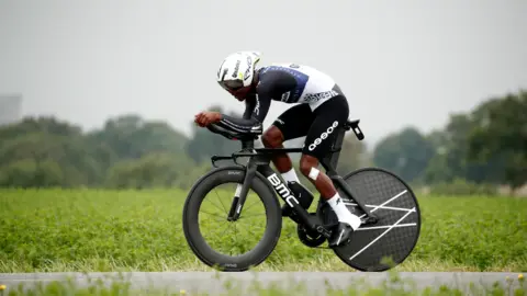 Reuters South African cyclist Nicholas Dlamini participating in the Tour de France - Wednesday 30 June 2021