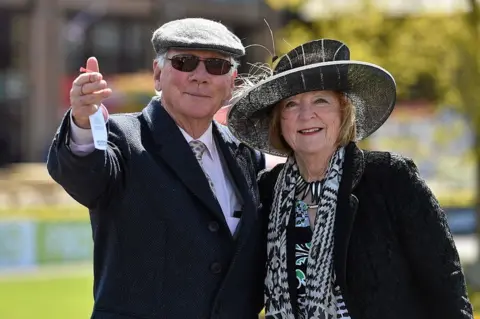Sportsfile Gay Byrne and his wife Kathleen Watkins in 2015
