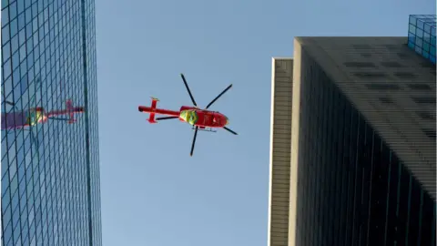 Getty Images Air ambulance helicopter