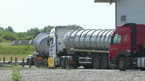 Around 100 tankers have been taken sewage away from sites in the area every day