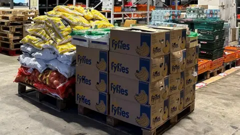 Nielsen McAllister Derby charity given three-tonne fruit and veg donation