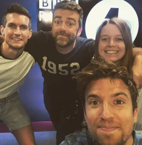 gregjames17/Instagram Greg James and his team