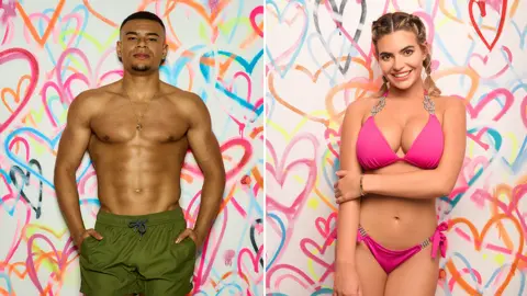 ITV Love Island contestants Wes and Megan