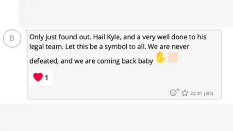 Hope Not Hate A post celebrating Kyle Rittenhouse being cleared of murder