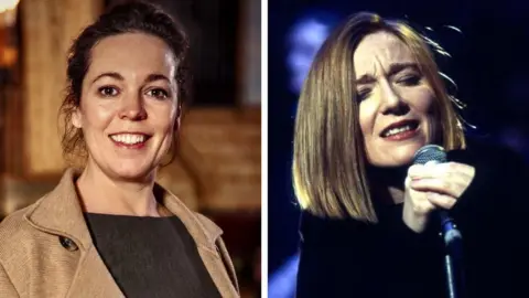 BBC Olivia Colman and Beth Gibbons of Portishead