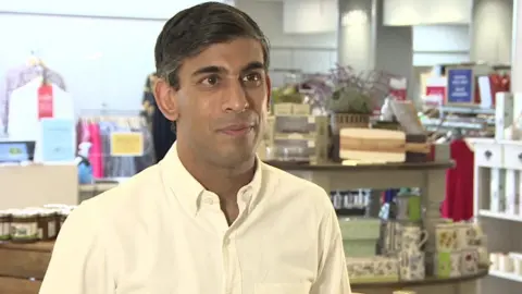 Reuters Chancellor Rishi Sunak in North Yorkshire