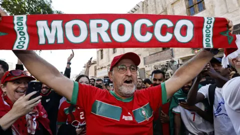 Getty Images A Moroccan fan