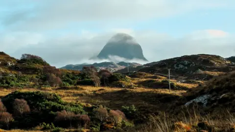 Assynt Development Trust Housing site's view of Suilven