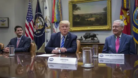Getty Images Trump, McConnell and Ryan
