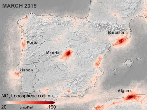 Copernicus/KNMI/ESA Spain and Portugal