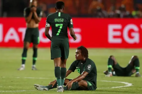 Reuters Disappointed Nigeria players
