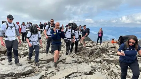 My Name’5 Doddie Foundation David Dooher on Ben Nevis