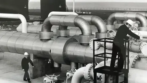 National Grid Pipes at the newly constructed Bacton terminal.